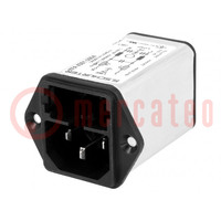 Connector: AC-voeding; contact; mannelijk; 6A; 250VAC; IEC 60320