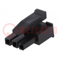 Plug; wire-wire; female; Micro MATE-N-LOK; 3mm; PIN: 3; for cable
