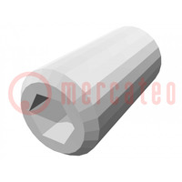 Clamping bolt; Thread: M8; 16mm; Strength cl: 5.8; with magnet