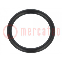O-ring gasket; NBR rubber; Thk: 3mm; Øint: 23mm; black; -30÷100°C