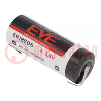 Bateria: litowa; 3,6V; 18505; 3800mAh; nieładowalna; Ø18,7x50,5mm