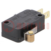 Microswitch SNAP ACTION; 15A/277VAC; with roller; SPDT; Pos: 2