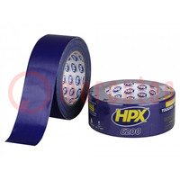 Tape: duct; W: 48mm; L: 25m; Thk: 0.3mm; blue (dark); natural rubber