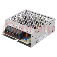 Power supply: switched-mode; for building in,modular; 50W; 12VDC