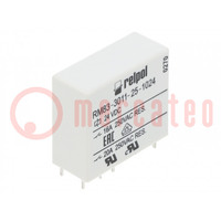 Relay: electromagnetic; SPDT; Ucoil: 24VDC; 16A; 16A/250VAC; RM83