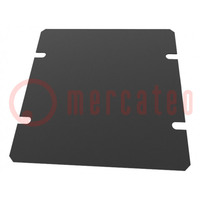Mounting plate; steel; Series: 1441; black
