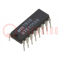 IC: analog switch; multiplexer; DIP16; 3÷18VDC; 600uA; CMOS