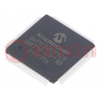 IC: microcontrôleur dsPIC; 128kB; 16kBSRAM; TQFP100; DSPIC; 0,4mm