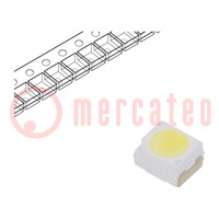 LED; SMD; PLCC2; white; 4.95÷7.8lm; 1500÷2800mcd; 120°; 20mA