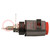 Laboratory clamp; red; 70VDC; 16A; screw; nickel; polyamide; 60mm