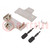 Plug case; PIN: 50; shielded; Locking: screws; Mat: steel; straight
