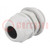 Cable gland; PG13,5; IP65; polyamide; grey