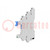 Socket; PIN: 5; 6A; 250VAC; for DIN rail mounting; spring clamps
