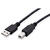 ROLINE RM USB 2.0 Kabel, Typ A-B, schwarz, 0,8 m