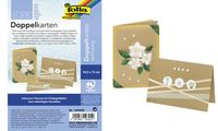 folia Doppelkarten, 105 x 150 mm, 220 g/qm, natronbraun (57906399)