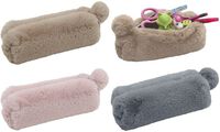 WEDO Schlamper-Etui "FLUFFY", aus Plüsch, hellbraun (62427400)