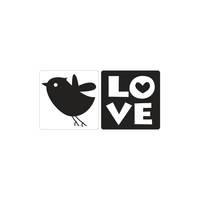 Produktfoto: Labels GB Love +Vogel