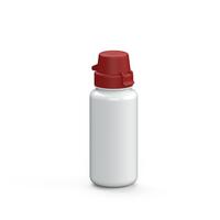 Artikelbild Gourde "School" transparente, 0,4 l, blanc/rouge