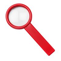 Artikelbild Magnifying glass with handle "Handle 3 x", standard-red