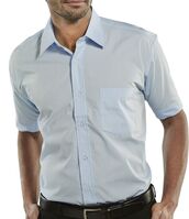 Beeswift Classic Shirt Short Sleeve Sky Blue 15.5