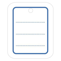 Avery ETIPERFL1 étiquette non-adhésive 1000 pièce(s) Bleu, Blanc Rectangle