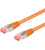 Goobay 2m CAT6a-200 networking cable Orange