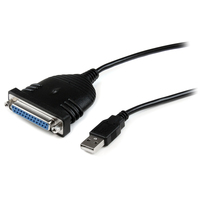 StarTech.com USB auf Parallel Adapter Kabel 1,8m - Centronics DB25 / IEEE1284 Druckerkabel