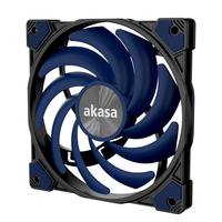 Akasa Alucia XS12 Boitier PC Ventilateur Noir, Bleu 1 pièce(s)