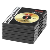 Hama DVD Jewel Cases, Pack of 5, black 1 disques Noir