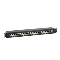 Value Kat.6a 19"-Patchpanel, 24 P, geschirmt, schwarz