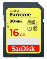 SanDisk 16GB Extreme SDHC U3/Class 10 2-pack UHS-I Klasse 10