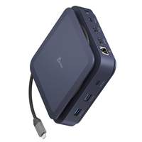 j5create JCD3196-N laptop-dockingstation & portreplikator Kabelgebunden USB 3.2 Gen 2 (3.1 Gen 2) Type-C Blau