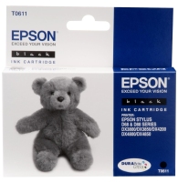 Epson Teddybear T061 Black Ink Cartridge cartucho de tinta Original Negro