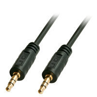 Lindy 35640 audio kabel 0,25 m 3.5mm Zwart