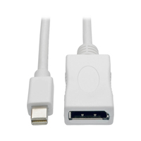 Tripp Lite P139-003-DP-V2B DisplayPort kábel 0,9 M Mini DisplayPort Fehér