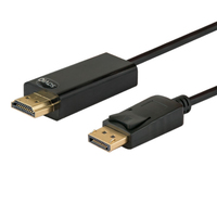 Savio CL-56 cavo e adattatore video 1,5 m DisplayPort HDMI tipo A (Standard) Nero