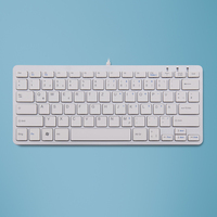 R-Go Tools Compact R-Go toetsenbord, QWERTZ (DE), bedraad, wit