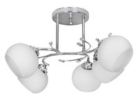 Activejet Classic chandelier pendant ceiling lamp IRMA nickel 5xE27 for living room