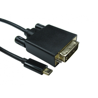 Cablenet 2m USB 3.1c Male - DVI 24+1 (4K@30Hz) Male