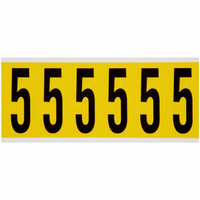 Brady 3450-5 samoprzylepne etykiety Prostokąt Wyjmowana Czarny, Żółty 6 szt.