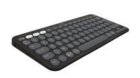Logitech Pebble Keys 2 K380s billentyűzet RF vezeték nélküli + Bluetooth QWERTY Nemzetközi amerikai Grafit
