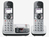 Panasonic KX-TGE522 Téléphone DECT Identification de l'appelant Argent