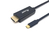 Equip 133411 video átalakító kábel 1 M USB C-típus HDMI A-típus (Standard) Fekete