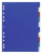 Durable 6747-27 Onglet avec index numérique Polypropylène (PP) Bleu