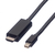 VALUE 11.99.5796 video kabel adapter 2 m Mini DisplayPort Zwart