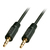 Lindy 35640 cable de audio 0,25 m 3,5mm Negro