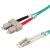 ROLINE Fibre Optic Jumper Cable, 50/125µm, LC/SC, OM3, turquoise 0.5m száloptikás kábel Szürke