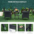 Outsunny 841-094 outdoor furniture set Black