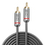 Lindy 35339 Audio-Kabel 1 m RCA Anthrazit