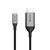 ALOGIC ULMDPHD02-SGR adapter kablowy 2 m HDMI Typu A (Standard) Mini DisplayPort Czarny, Srebrny